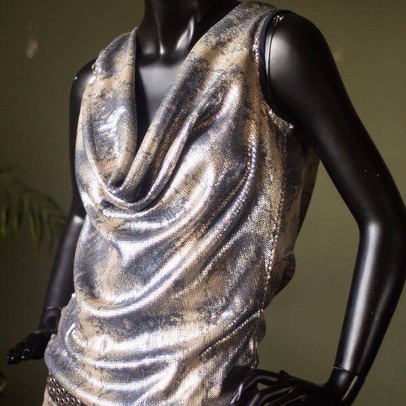 One of a kind snakeskin sequin mini dress - Picture 2 of 4